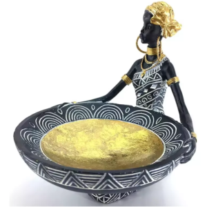 Figura Africana Fuente - Resina - Escultura